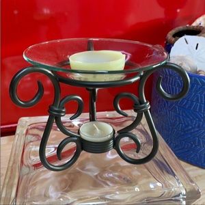 PartyLite Vintage Brass Scroll Aroma Melt